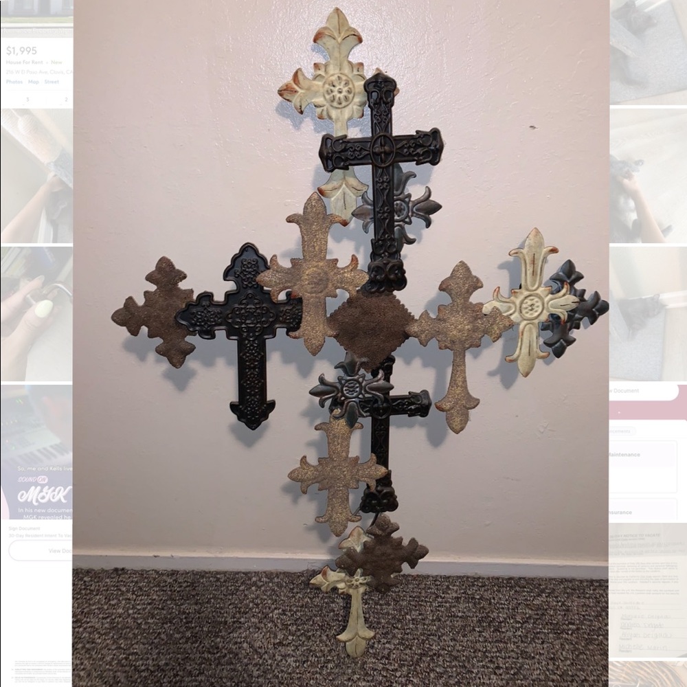 Cross hanging decor